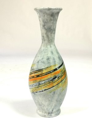 Mid-Century Ceramic Vase with Expressive Decor by Livia Gorka, 1970s-UWE-994487