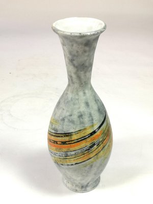 Mid-Century Ceramic Vase with Expressive Decor by Livia Gorka, 1970s-UWE-994487