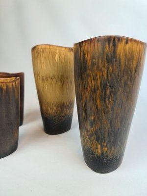 Mid-Century Ceramic Vases by Gunnar Nylund for Rörstrand, Sweden, Set of 4-UYK-807034