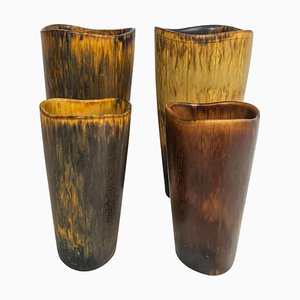 Mid-Century Ceramic Vases by Gunnar Nylund for Rörstrand, Sweden, Set of 4-UYK-807034