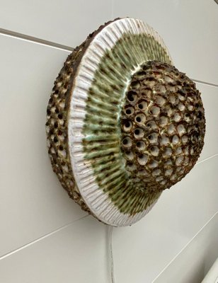 Mid-Century Ceramic Wall Lamp in the Style of Jette Helleroe-LL-1312171