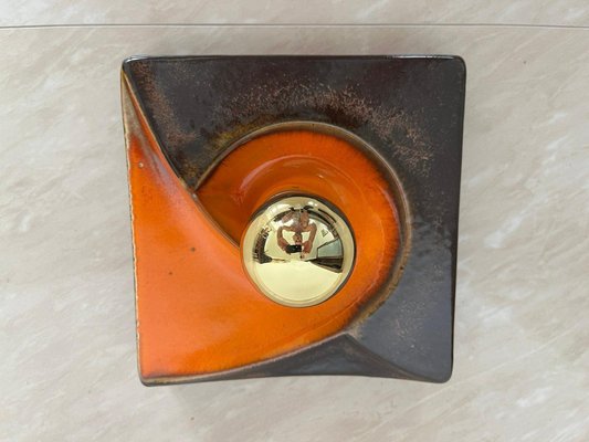 Mid-Century Ceramic Wall Lamps or Ceiling Flush Mounts, Germany, 1970s, Set of 2-TZ-1362449