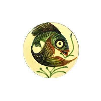 Mid-Century Ceramic Wall Plates with Fish Decor by Puigdemont, Set of 3-RY-796032