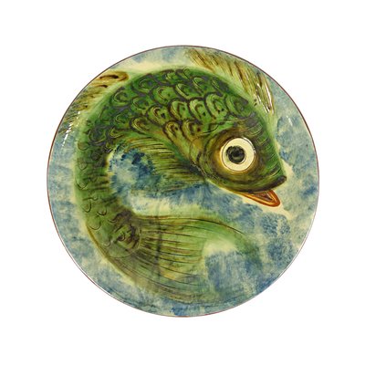 Mid-Century Ceramic Wall Plates with Fish Decor by Puigdemont, Set of 3-RY-796032