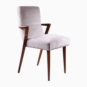 Mid-Century Chair in Velvet and Wood, 1960s-VJY-2017232