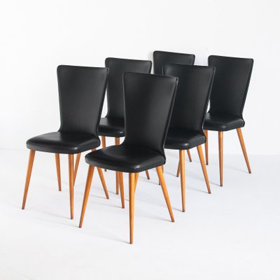 Mid-Century Chairs, France, 1960s, Set of 6-ZFJ-1364518