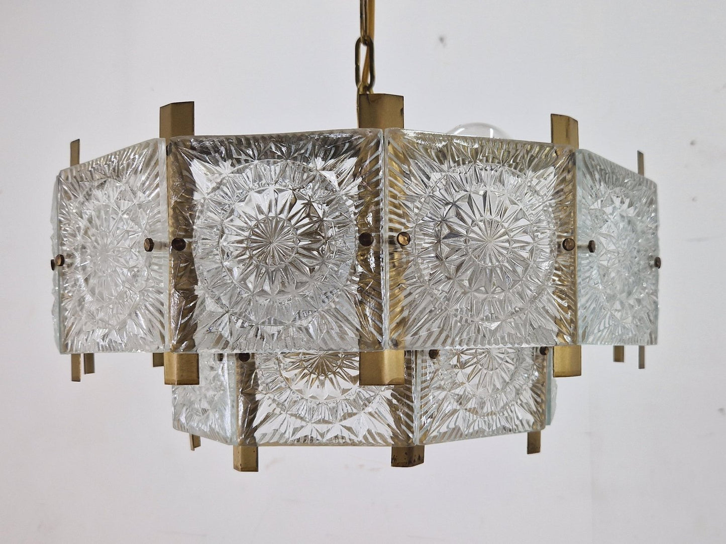 Mid-Century Chandelier attributed to Jaroslav Bejvl, Kamenicky Senov, 1970s