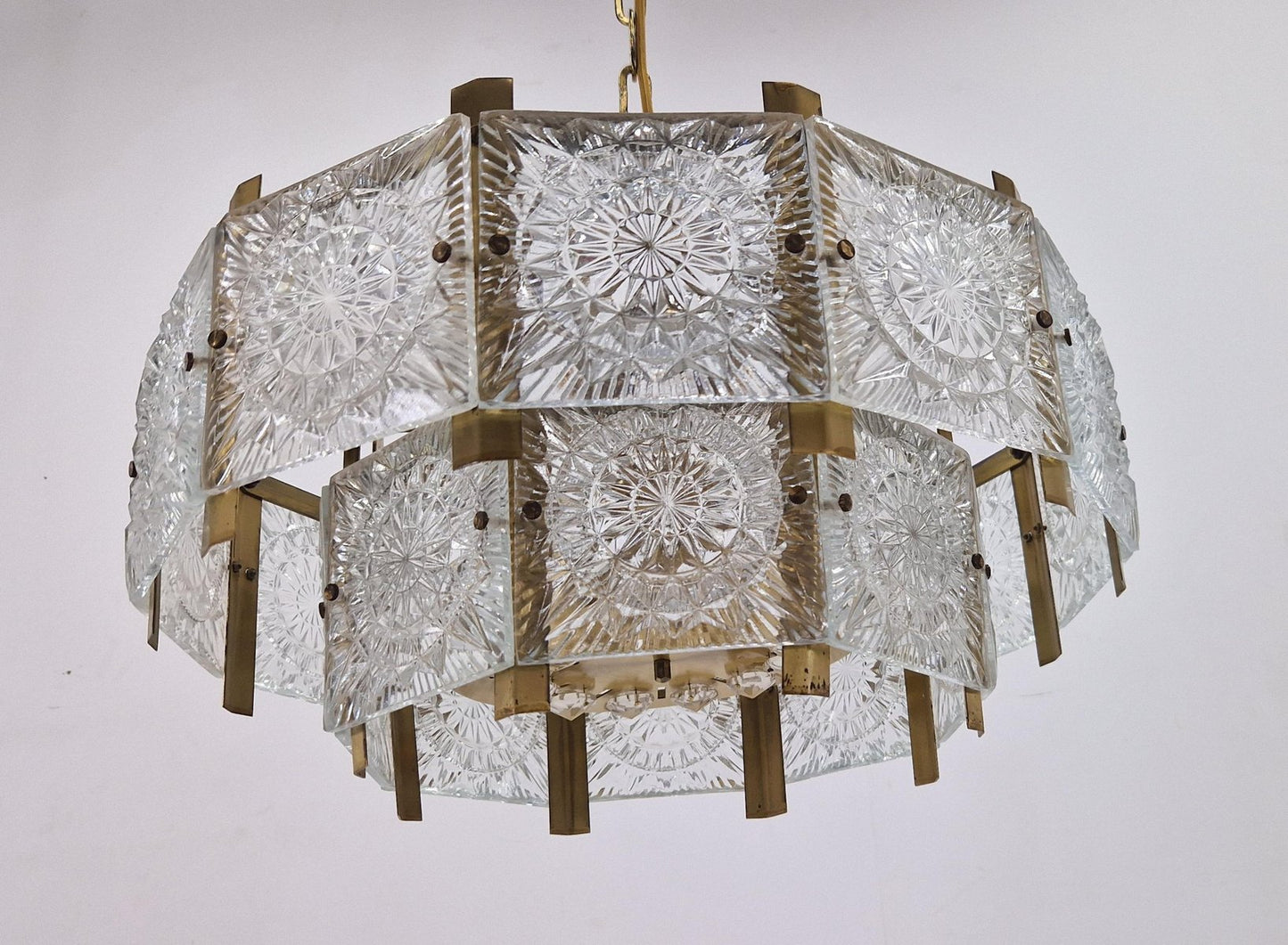 Mid-Century Chandelier attributed to Jaroslav Bejvl, Kamenicky Senov, 1970s