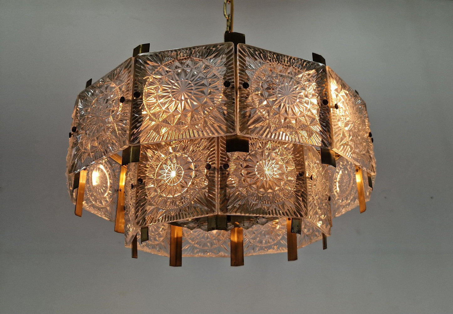 Mid-Century Chandelier attributed to Jaroslav Bejvl, Kamenicky Senov, 1970s