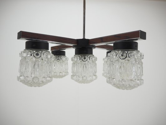 Mid-Century Chandelier, Czechoslovakia, 1960s-TZ-948041