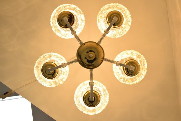 Mid-Century Chandelier, Czechoslovakia, 1970s-TZ-1098771