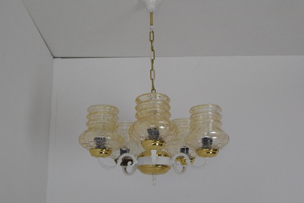 Mid-Century Chandelier, Czechoslovakia, 1970s-TZ-1098771