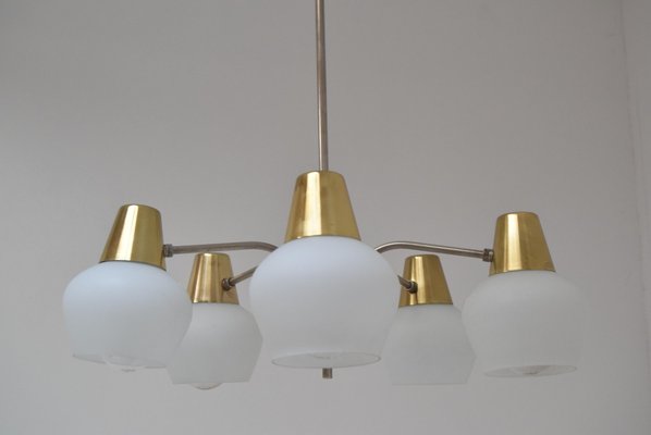 Mid-Century Chandelier from Kamenicky Senov, 1970s-TZ-950069