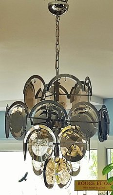 Mid-Century Chandelier from Vistosi, Italy, 1960s-POM-1259071