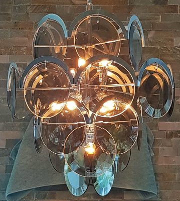 Mid-Century Chandelier from Vistosi, Italy, 1960s-POM-1259071