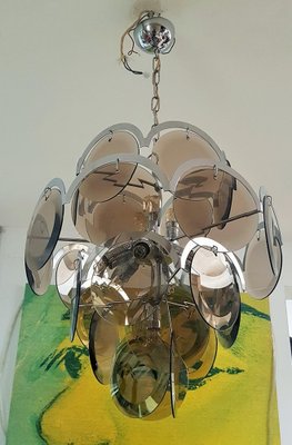 Mid-Century Chandelier from Vistosi, Italy, 1960s-POM-1259071