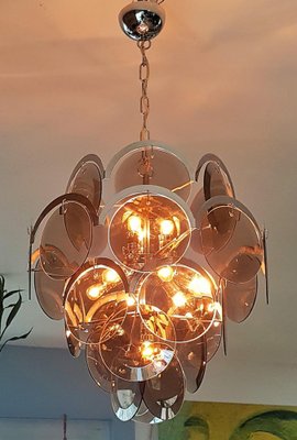 Mid-Century Chandelier from Vistosi, Italy, 1960s-POM-1259071