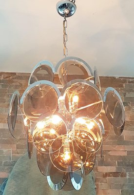 Mid-Century Chandelier from Vistosi, Italy, 1960s-POM-1259071