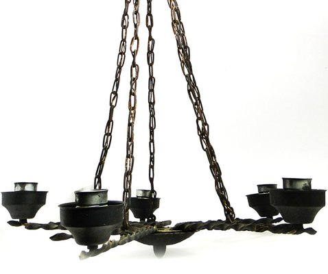 Mid-Century Chandelier, Poland, 1970s-BKO-1423109