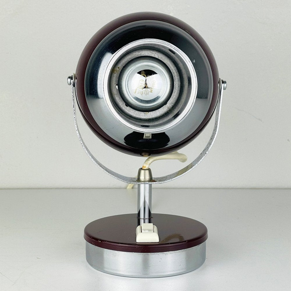 Mid-Century Cherry Eyeball Desk Lamp, Italy, 1960s