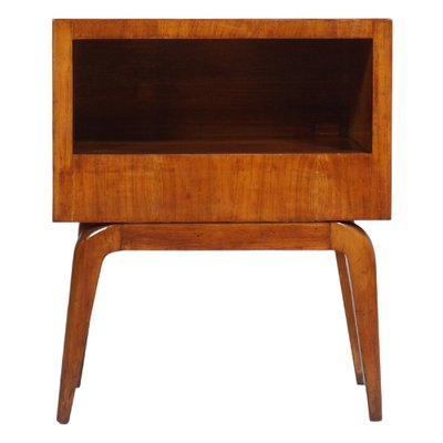 Mid-Century Cherry Wood Nightstand, 1940s-NJV-581996