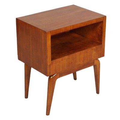 Mid-Century Cherry Wood Nightstand, 1940s-NJV-581996