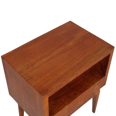 Mid-Century Cherry Wood Nightstand, 1940s-NJV-581996