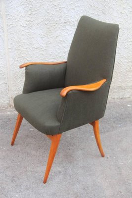 Mid-Century Cherrywood Armchair, 1950s-EH-540891