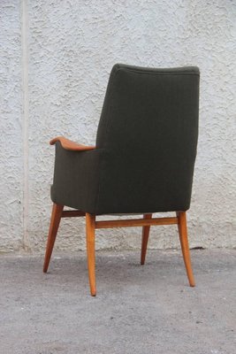 Mid-Century Cherrywood Armchair, 1950s-EH-540891