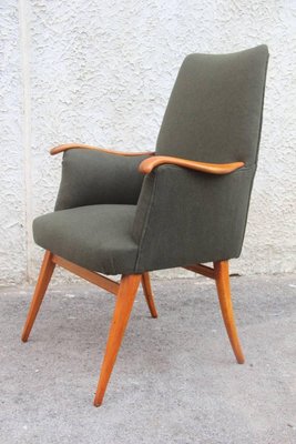 Mid-Century Cherrywood Armchair, 1950s-EH-540891