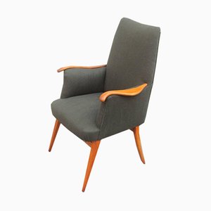 Mid-Century Cherrywood Armchair, 1950s-EH-540891