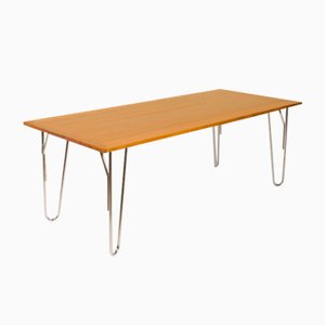 Mid-Century Cherrywood Dining Table with Loop Legs-AYY-716504