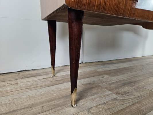 Mid-Century Chest of Drawers in Mahogany Root with Glass Top, 1960-ZUW-2035920