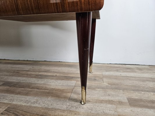 Mid-Century Chest of Drawers in Mahogany Root with Glass Top, 1960-ZUW-2035920