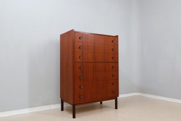 Mid-Century Chest of Drawers in Teak, 1950s-ZQ-2022553