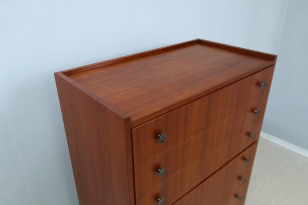 Mid-Century Chest of Drawers in Teak, 1950s-ZQ-2022553