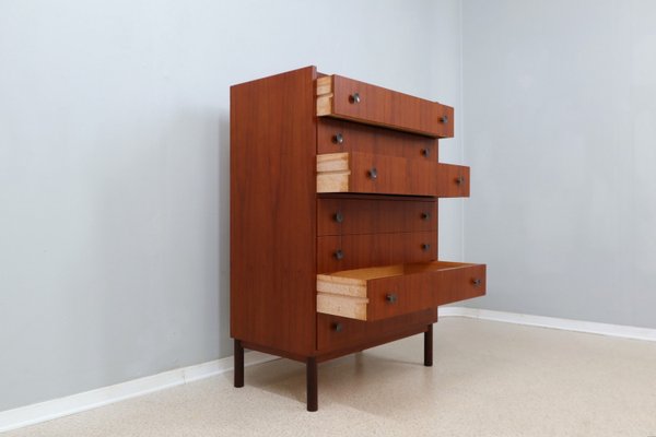 Mid-Century Chest of Drawers in Teak, 1950s-ZQ-2022553