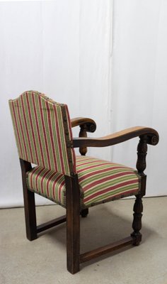 Mid-Century Chestnut Armchairs, Spain, Set of 2-RIU-1078156