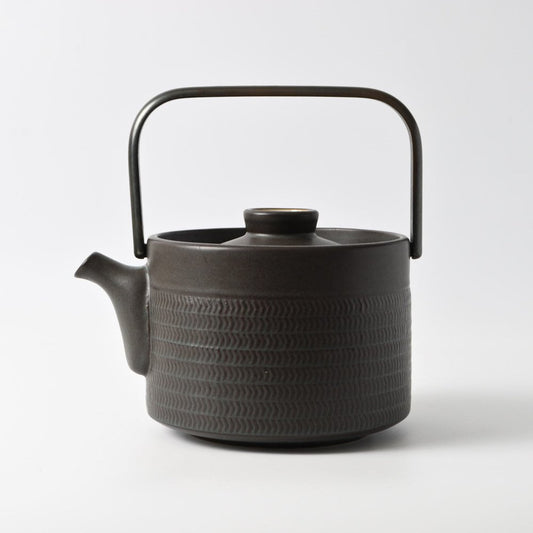 Mid-Century Chevron Teapot by Gill Pemberton for Denby, 1960s