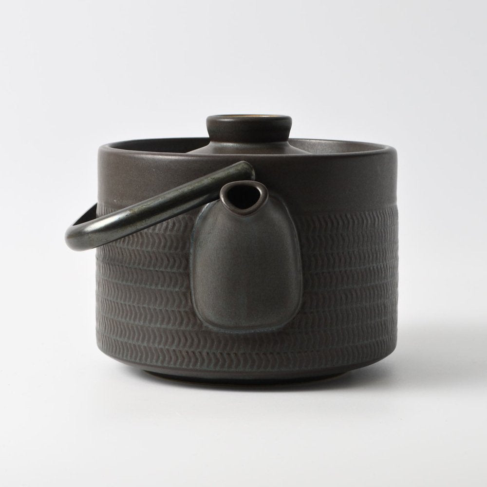 Mid-Century Chevron Teapot by Gill Pemberton for Denby, 1960s