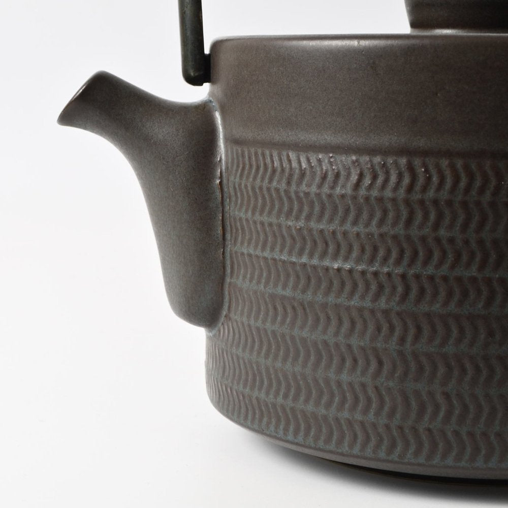 Mid-Century Chevron Teapot by Gill Pemberton for Denby, 1960s