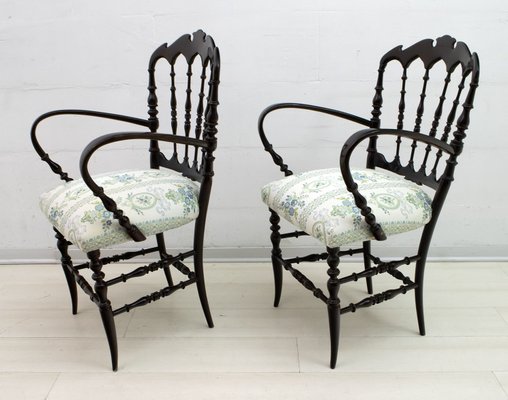 Mid-Century Chiavari Sofa and Chairs Set by Descalzi Gaetano for Desclazi, 1950s, Set of 3-FER-683422