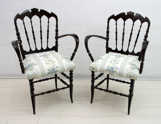 Mid-Century Chiavari Sofa and Chairs Set by Descalzi Gaetano for Desclazi, 1950s, Set of 3-FER-683422