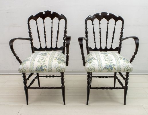 Mid-Century Chiavari Sofa and Chairs Set by Descalzi Gaetano for Desclazi, 1950s, Set of 3-FER-683422