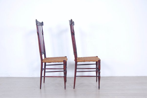 Mid-Century Chiavarine Chairs, Set of 2-XSG-1098005