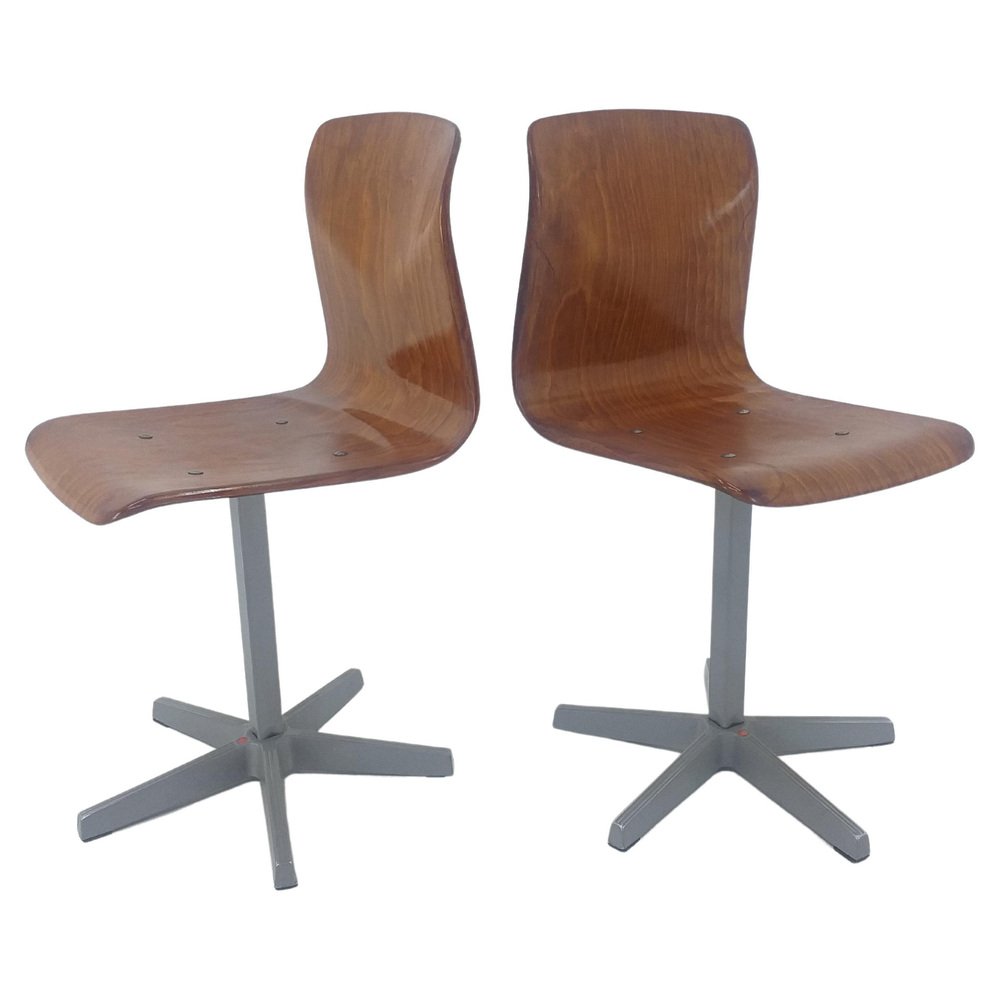 Mid-Century Children Chairs by Elmar Flötotto for Pagholz, Germany, 1970s, Set of 2