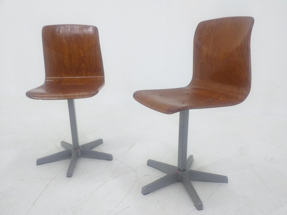 Mid-Century Children Chairs by Elmar Flötotto for Pagholz, Germany, 1970s, Set of 2