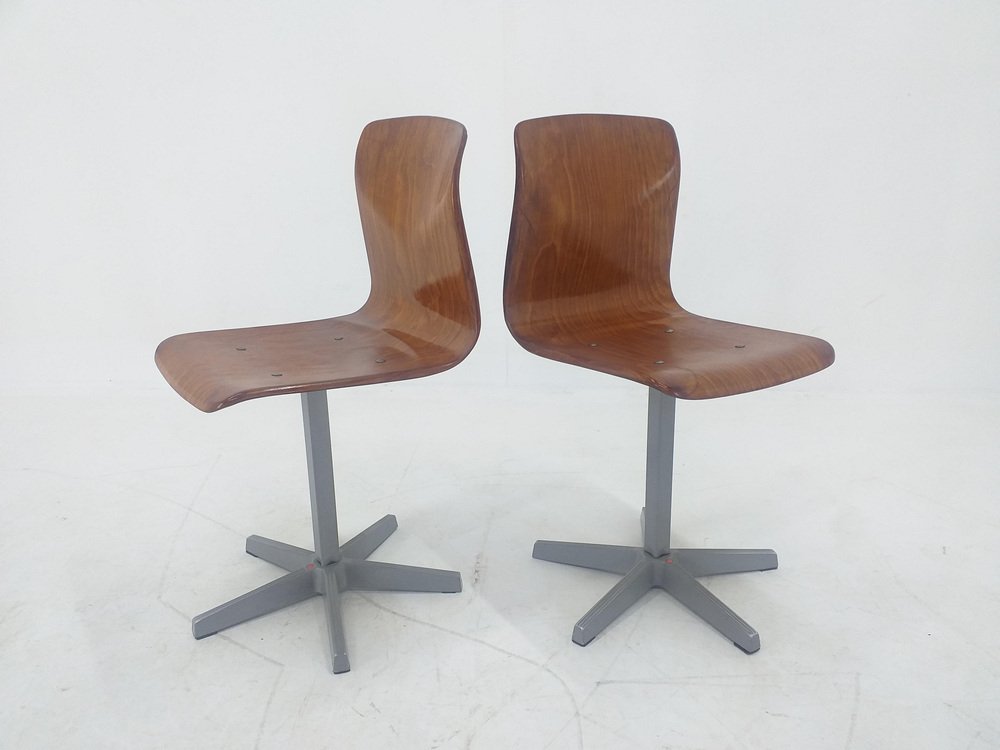 Mid-Century Children Chairs by Elmar Flötotto for Pagholz, Germany, 1970s, Set of 2