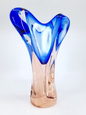 Mid-Century Chribska Glass Vase by Josef Hospodka for Chribska Glassworks, 1960s-MHF-2019785