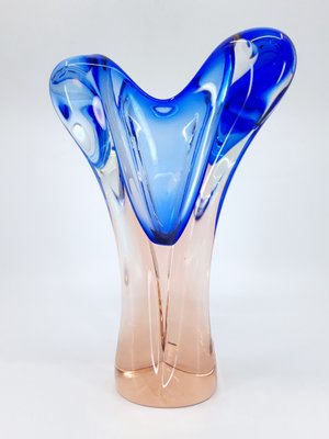 Mid-Century Chribska Glass Vase by Josef Hospodka for Chribska Glassworks, 1960s-MHF-2019785